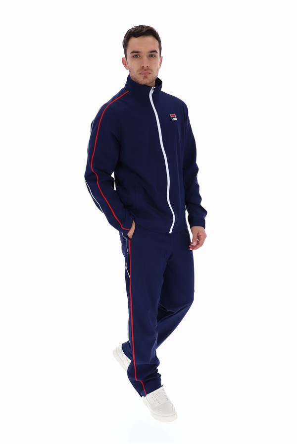 Navy Fila Eclip Heritage Men Tracksuits | 9745CMRGZ