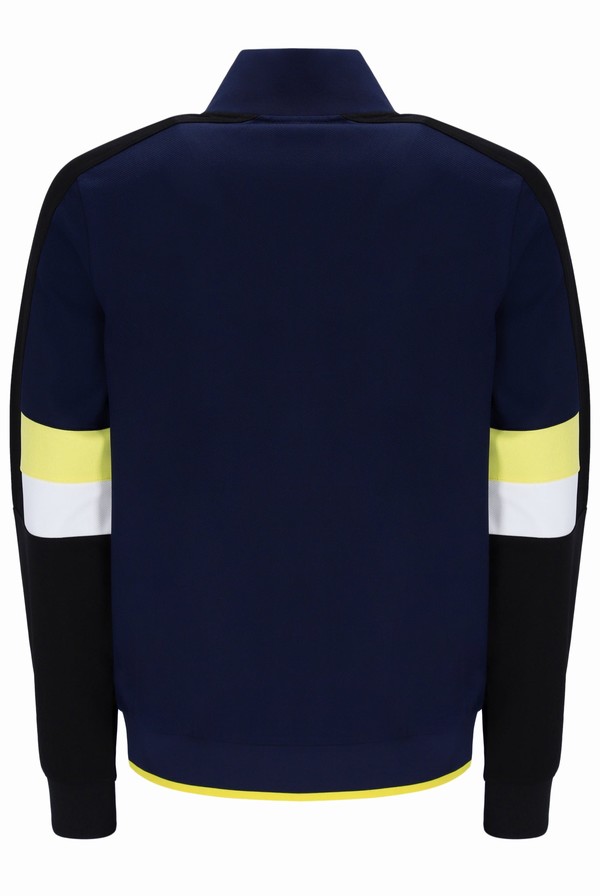 Navy Fila Fischer Colour Blocked Men Tracksuits | 6352VNKPO