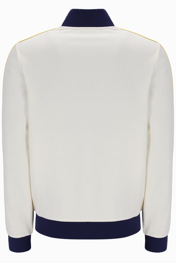 Navy Fila Fitzgerald Striped Men Track Top | 5629HRLYM