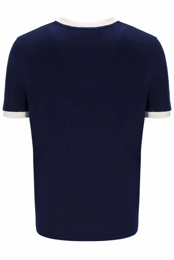 Navy Fila Marconi Essential Ringer Men T-shirts | 4785EZWRQ