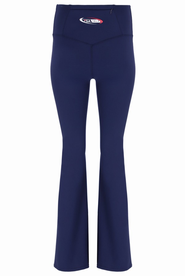 Navy Fila TALA SKINLUXE Flared Yoga Women Leggings | 9087QYIBL