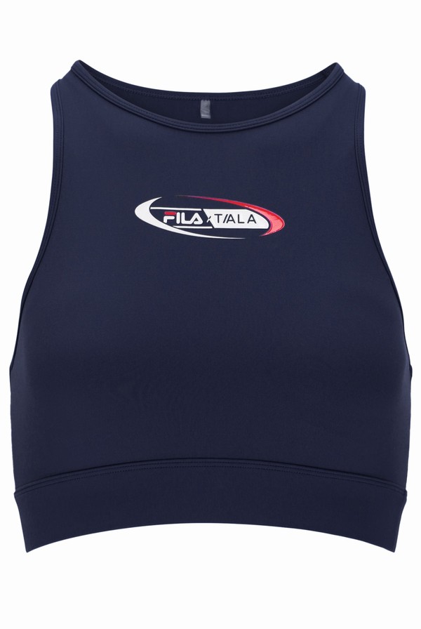 Navy Fila TALA SKINLUXElette Women Tops | 4310QMACX