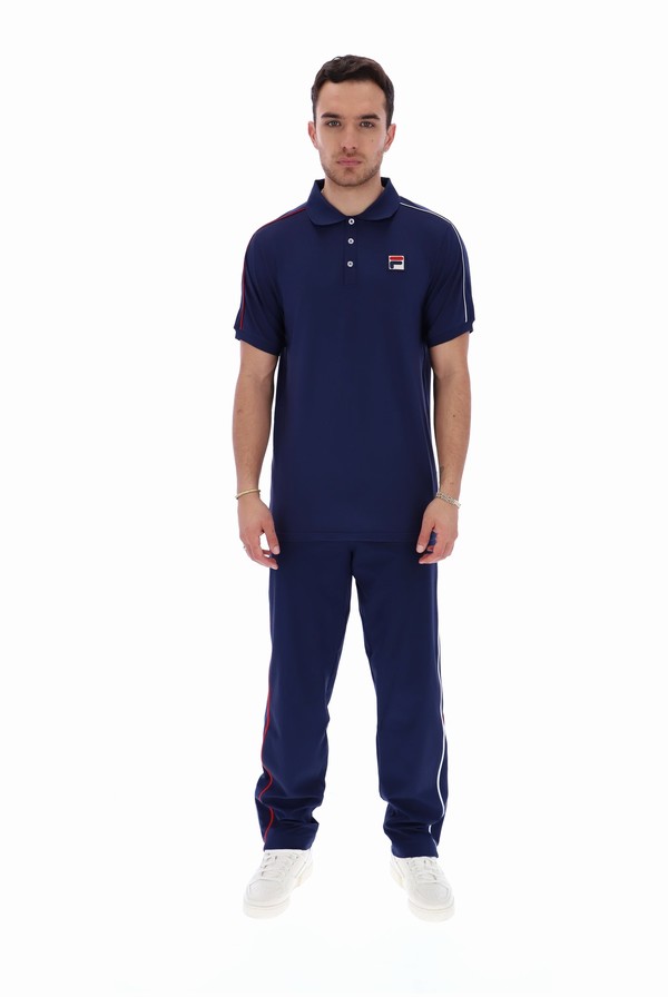 Navy Fila Vega Heritage Men Tracksuits | 3729WGDUA