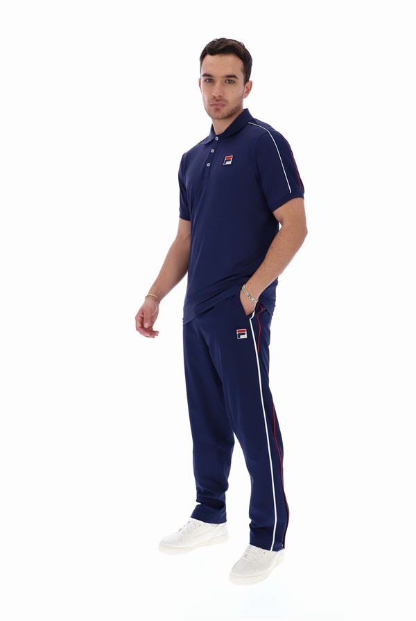 Navy Fila Vega Heritage Men Tracksuits | 3729WGDUA