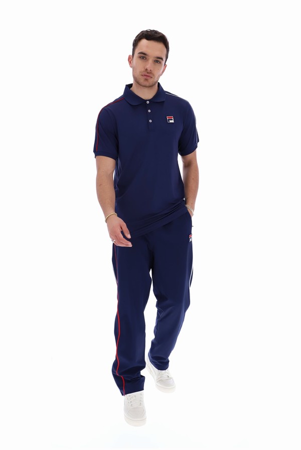 Navy Fila Vega Heritage Men Tracksuits | 3729WGDUA