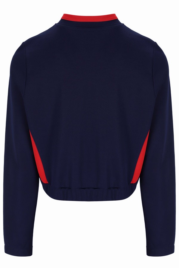 Navy / Red Fila Grason Colour Block Women Co-ords | 3980CMODK