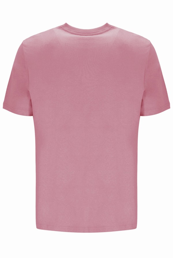Pink Fila Benjiman Sleeve Men T-shirts | 8751WVJHE