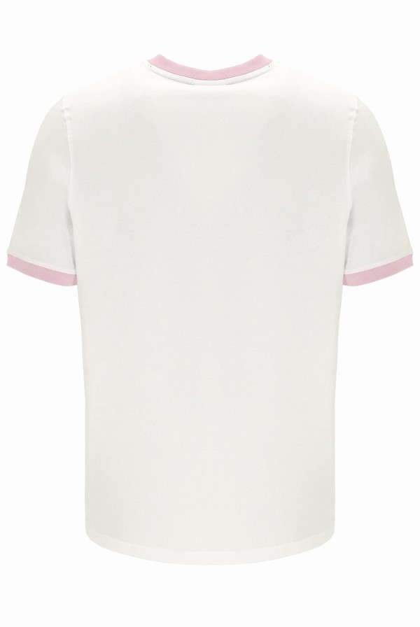 Pink Fila Marconi Essential Ringer Men T-shirts | 6729KIUOP
