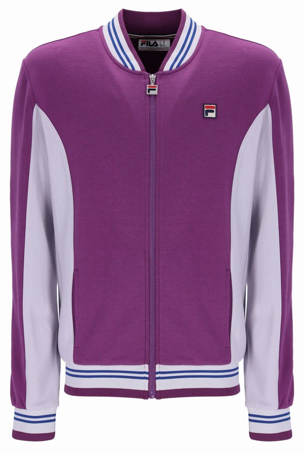 Purple Fila Settanta Baseball Men Track Top | 7239LIHBX