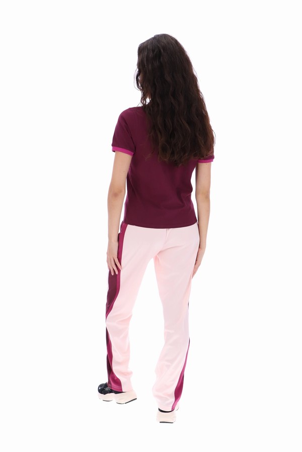 Purple / Burgundy Fila Marcia Ringer Women T-shirts | 2613CWILS