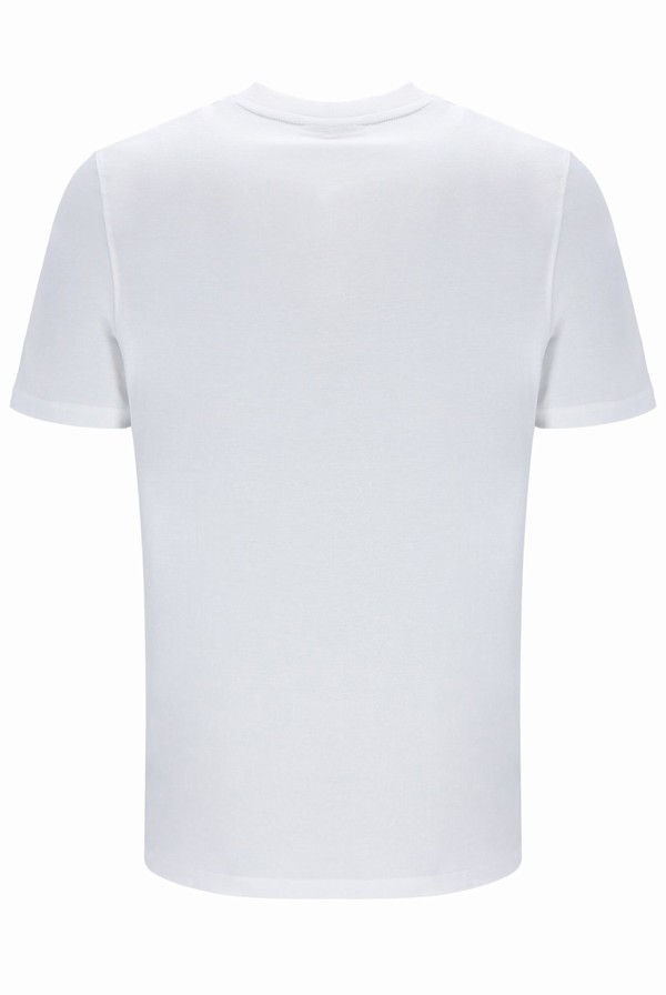 White Fila Dixon Front Graphic Men T-shirts | 9068CWSFG