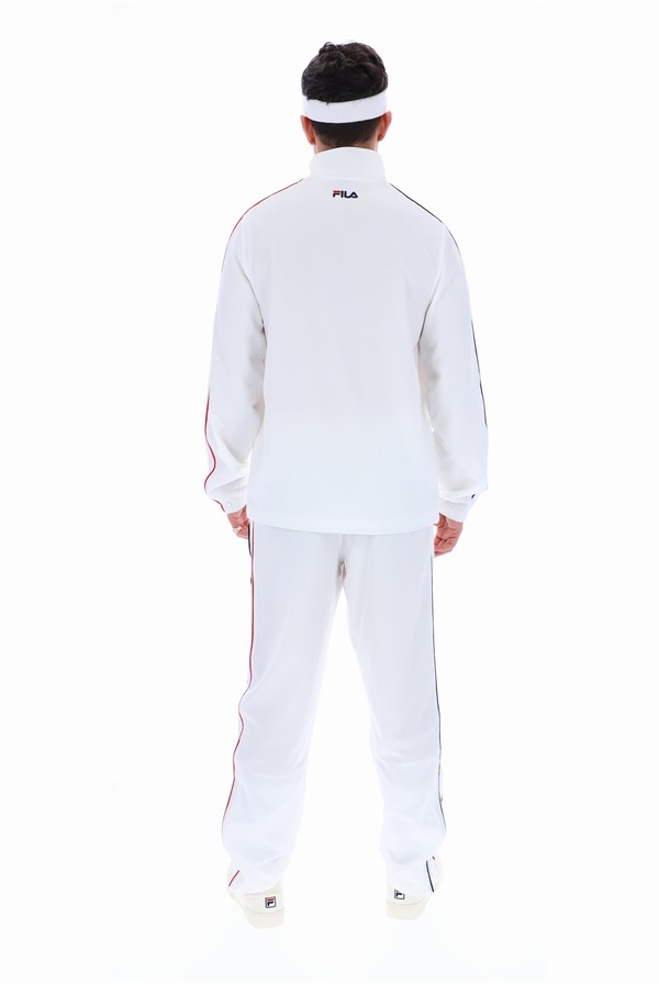 White Fila Eclip Heritage Men Tracksuits | 3162LISQY