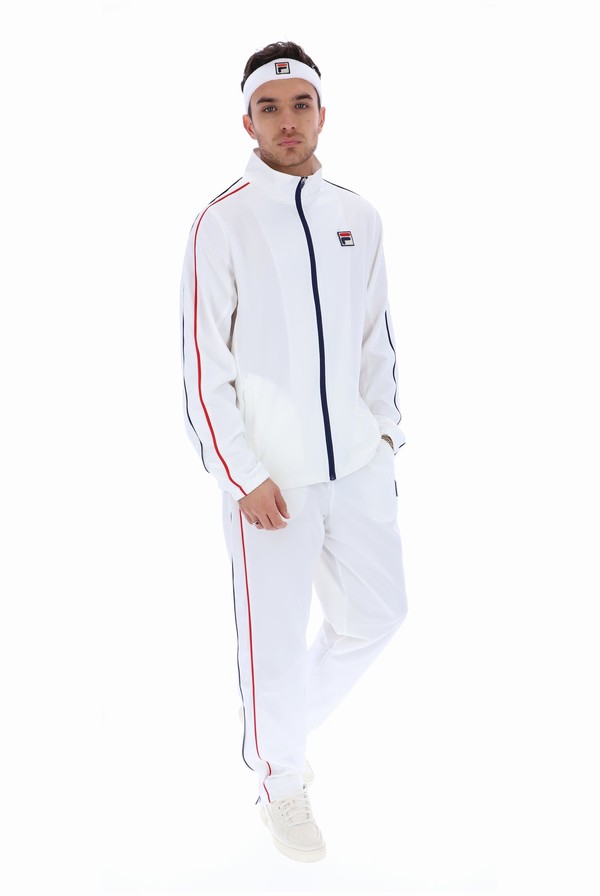 White Fila Eclip Heritage Men Tracksuits | 3162LISQY