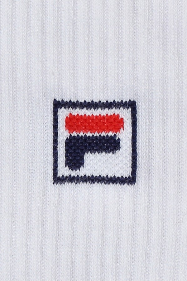 White Fila Goat 3 Pk Classic Crew Men Socks | 8207BNAHY