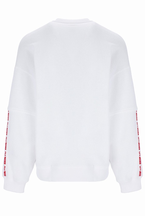 White Fila TALA Crew Women Co-ords | 1572QKTVE