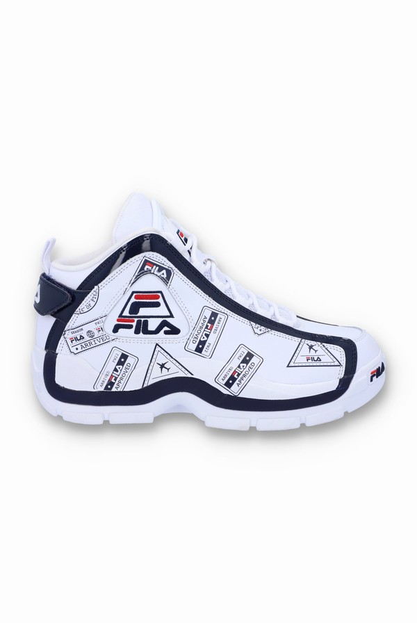 White / Navy / Red Fila Grant Hill 2 On Vacation Men Trainers | 7014FCZTB