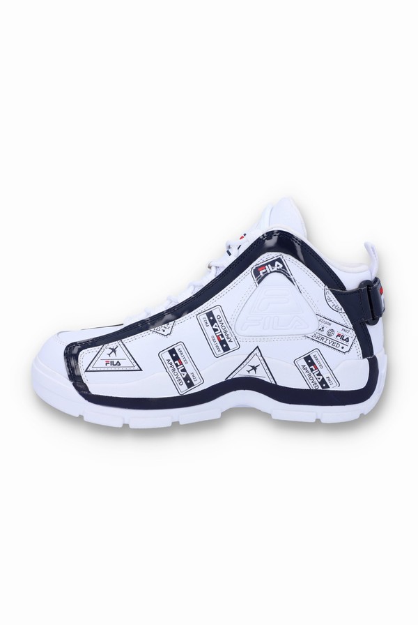 White / Navy / Red Fila Grant Hill 2 On Vacation Men Trainers | 7014FCZTB